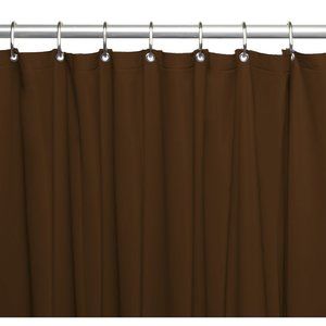 Dark Brown faux suede shower curtain